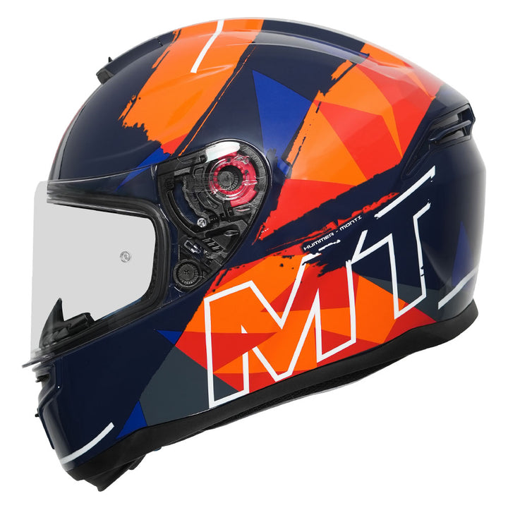 MT Hummer Monti Helmet orange side