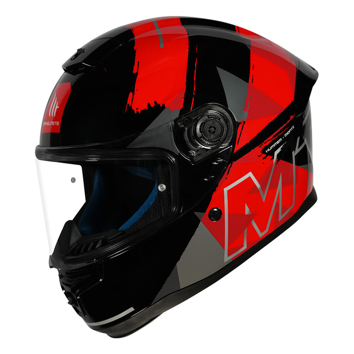 MT Hummer B Monti Helmet red front angled