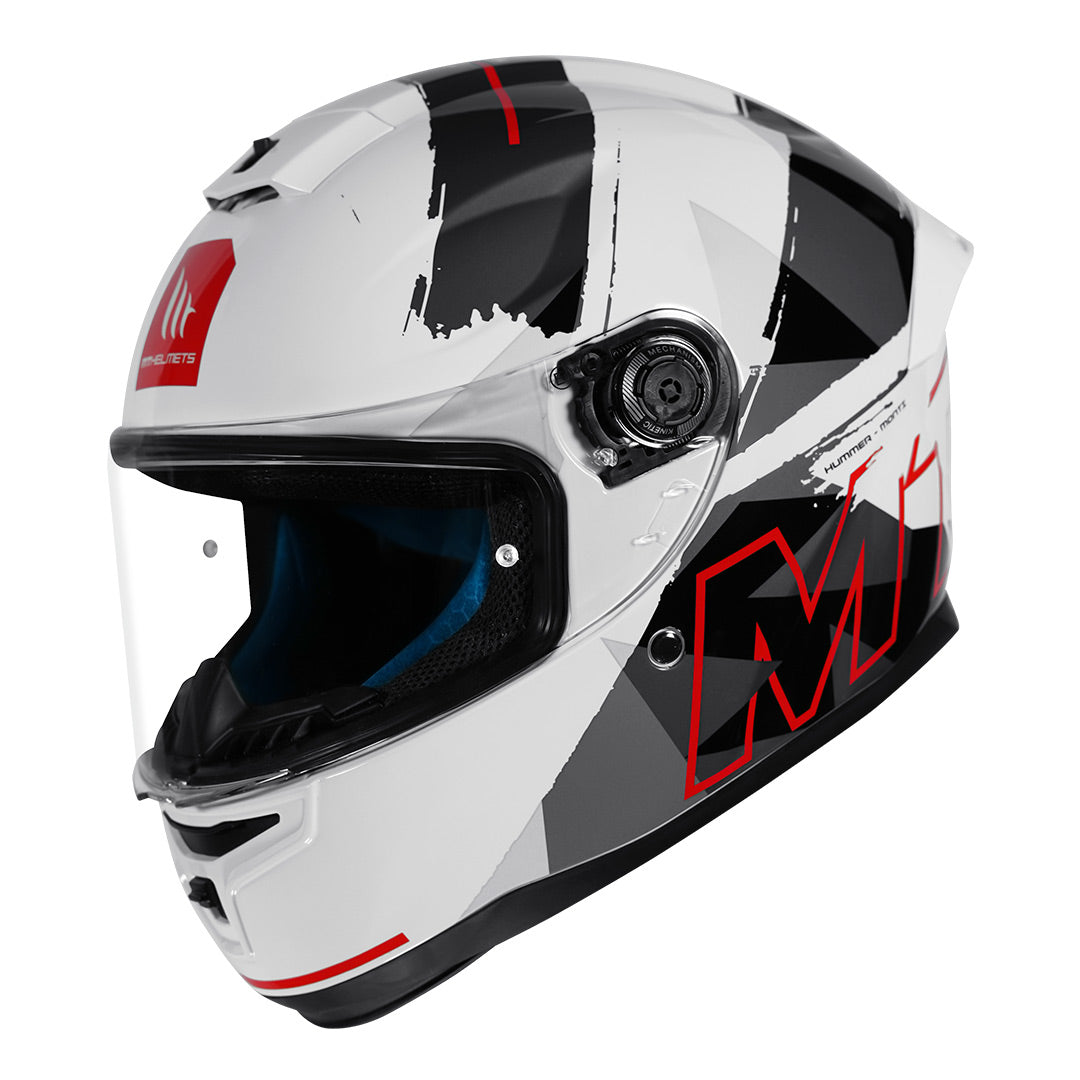 MT Hummer B Monti Helmet white front angled