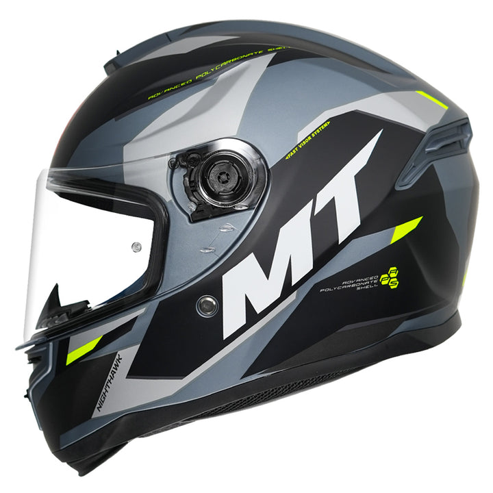 MT Hummer B Nighthawk Helmet matt grey side