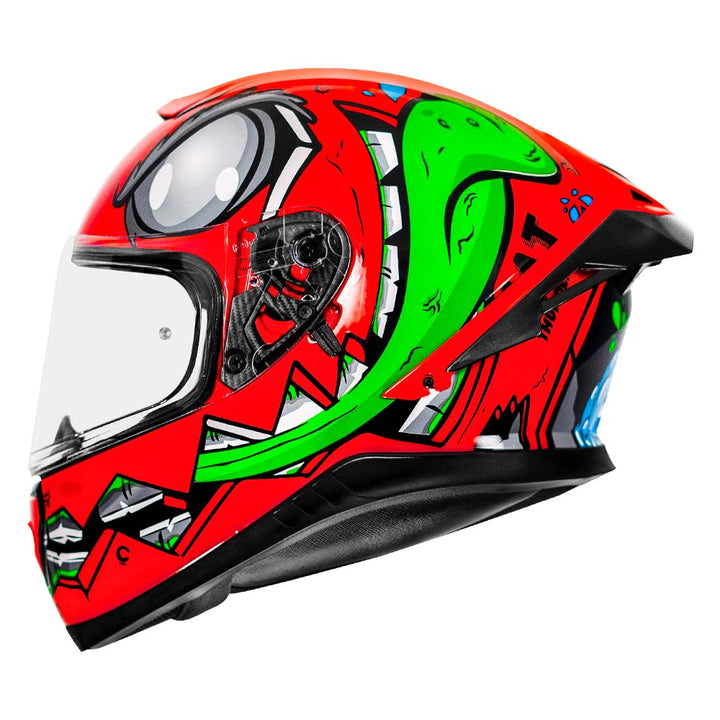 MT Thunder3 Pro Creature Helmet red side