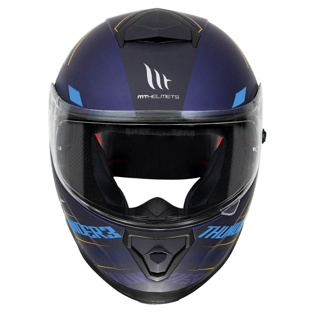 MT Thunder3 Pro Damer Helmet matt blue front