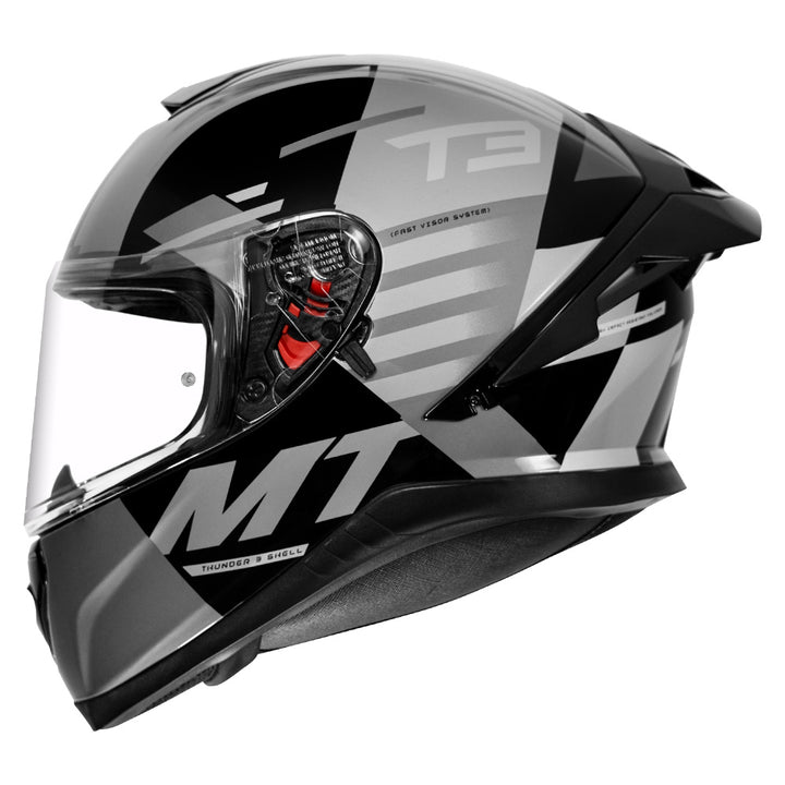 MT Thunder3 Pro Deep Helmet grey side
