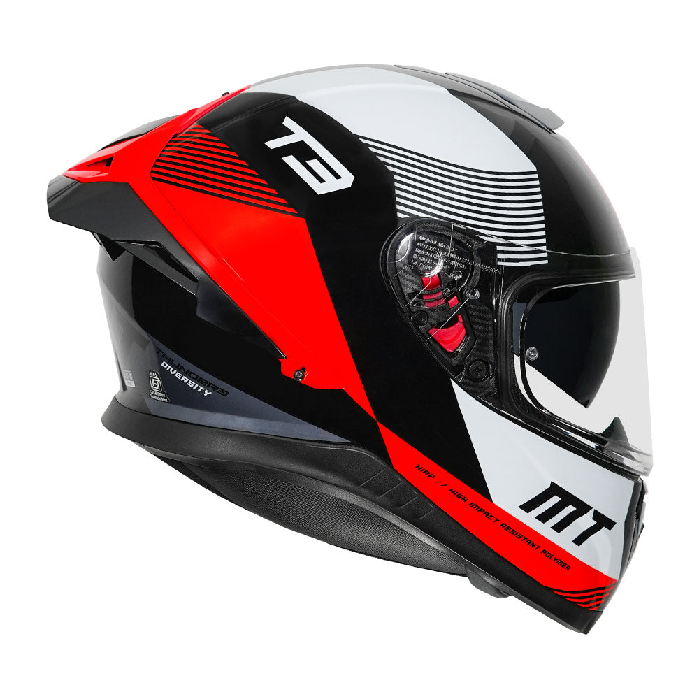 MT Thunder3 Pro Diversity Helmet red side