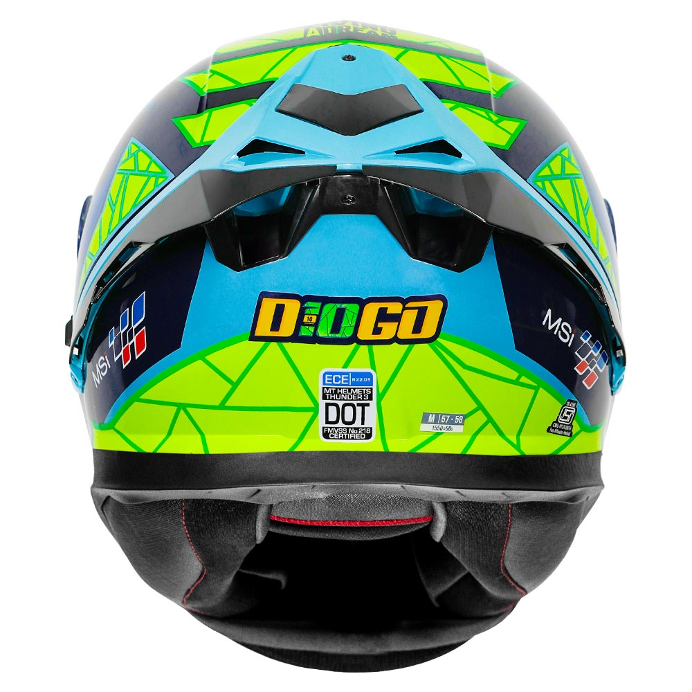 MT Thunder3 Pro Diogo Moreira Helmet back