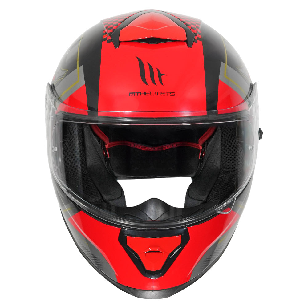 MT Thunder3 Pro Isle of Man Helmet gloss red front