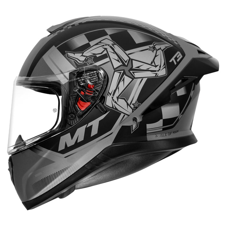 MT Thunder3 Pro Isle of Man Helmet grey side