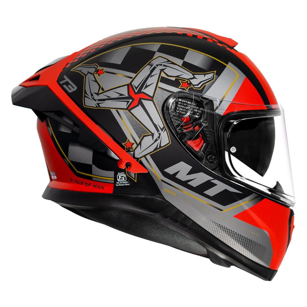 MT Thunder3 Pro Isle of Man Helmet red