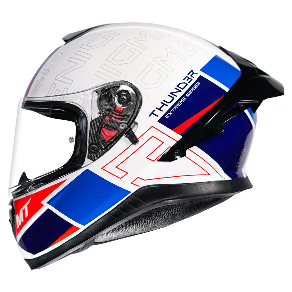 MT Thunder3 Pro Enigma Helmet blue side