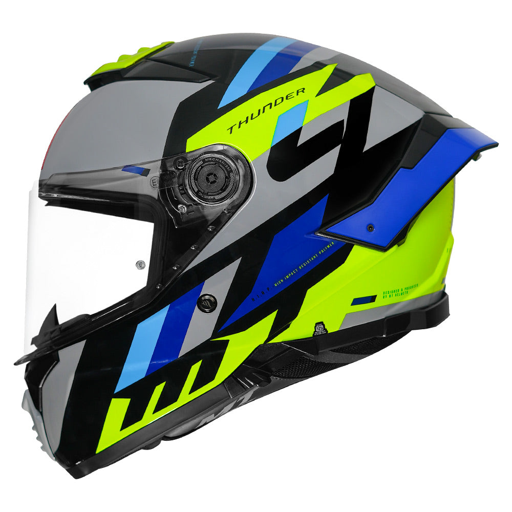 MT Thunder4 Ergo Helmet fluorescent yellow side