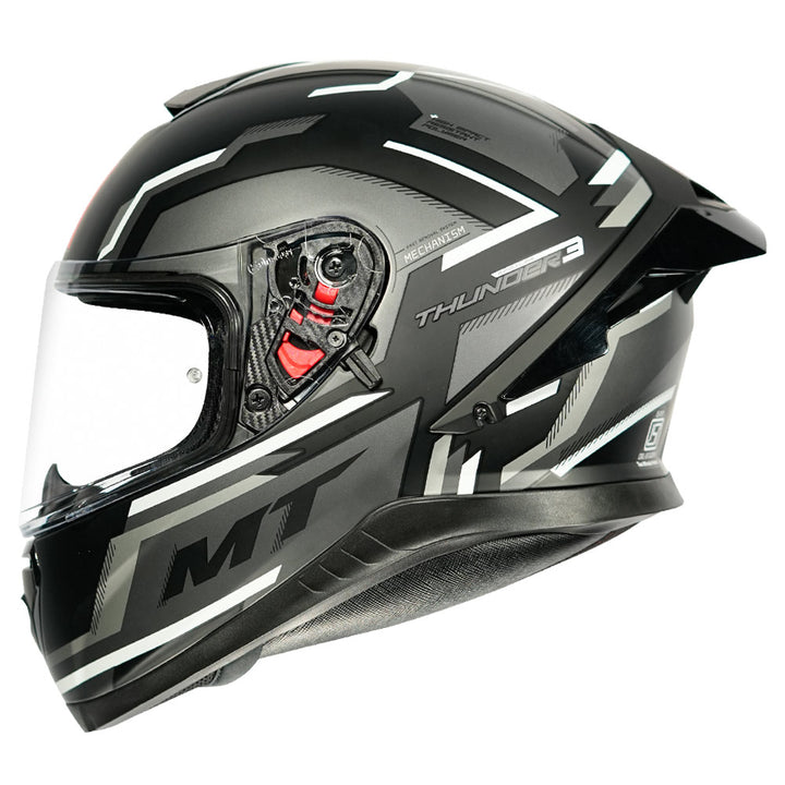 MT Thunder3 Pro Blaze Helmet matt black side