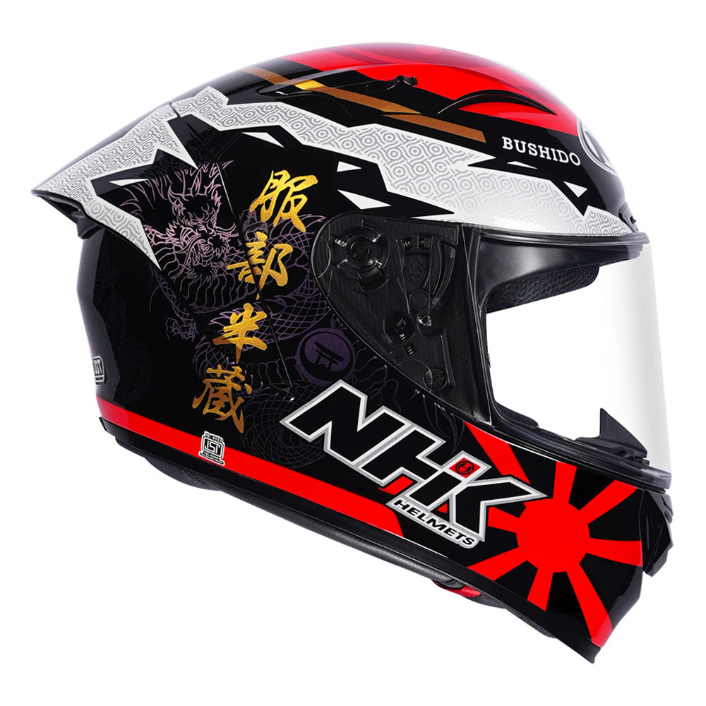 NHK GP R Tech Street Miha Helmet black red