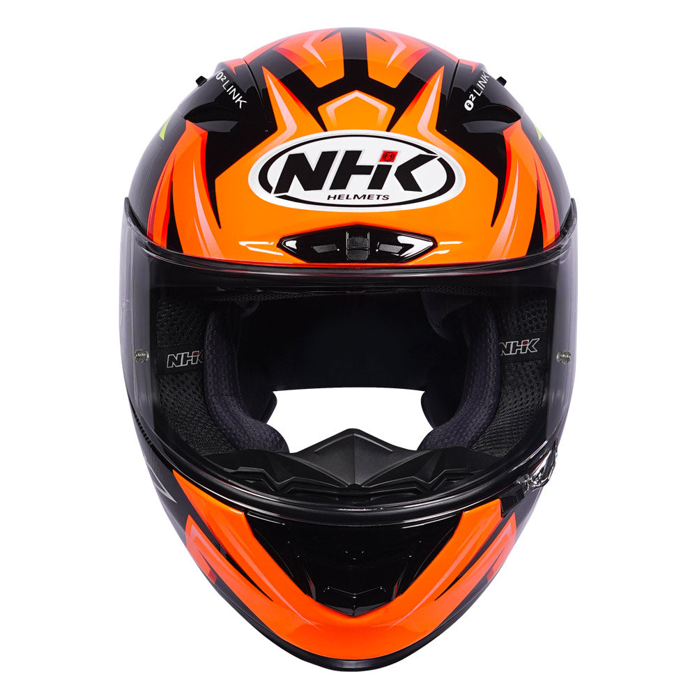 NHK GP R Tech Street NMS Helmet orange front