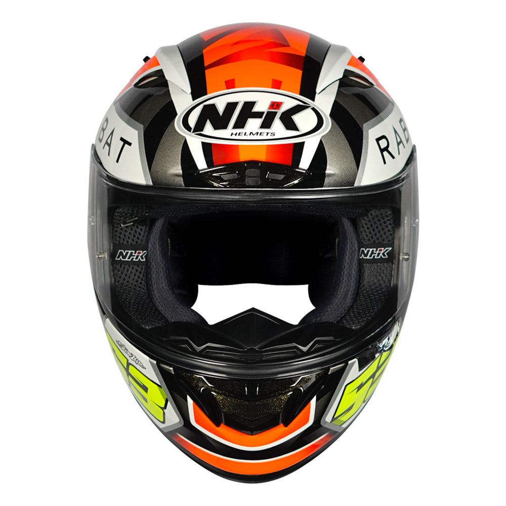 NHK GP R Tech Street Rabat Helmet orange front