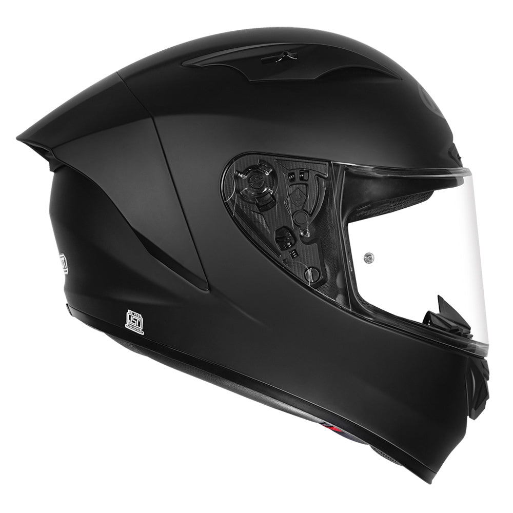 NHK GP R Tech Street Solid Black Helmet