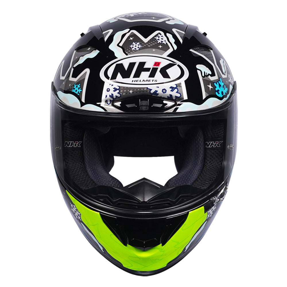 NHK GP R Tech Street Winter Night Helmet silver front