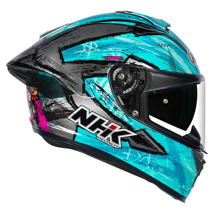 NHK K5R Archie Helmet teal and pink