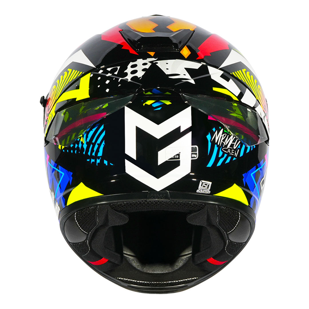 NHK K5R Mark Garcia Helmet Blue back