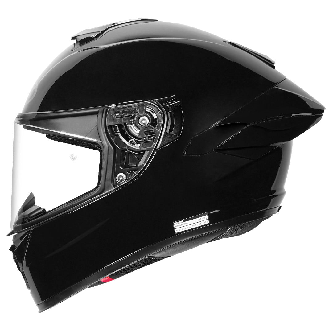 NHK K5R Solid Helmet Gloss Black side