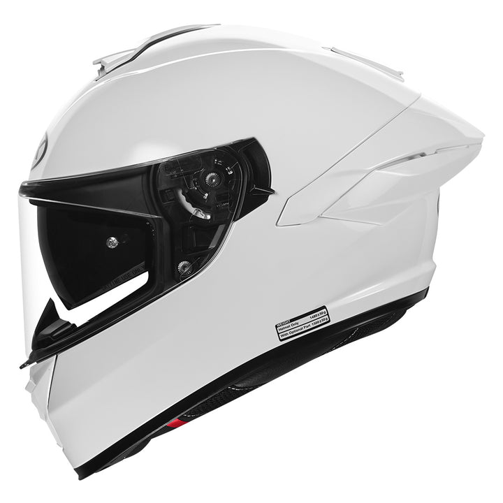 NHK K5R Solid White Helmet side