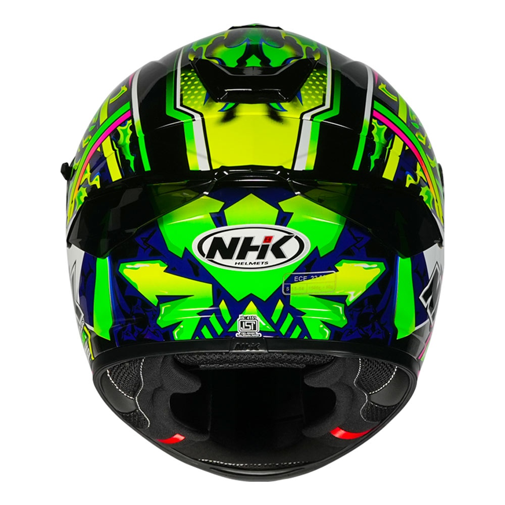 NHK K5R Timothee Helmet green back