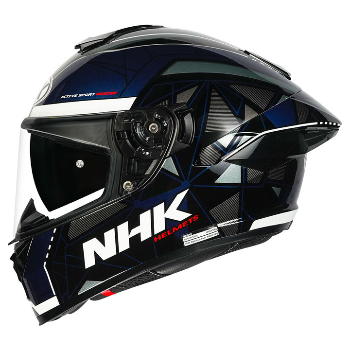 NHK K5R Triangle Helmet blue side