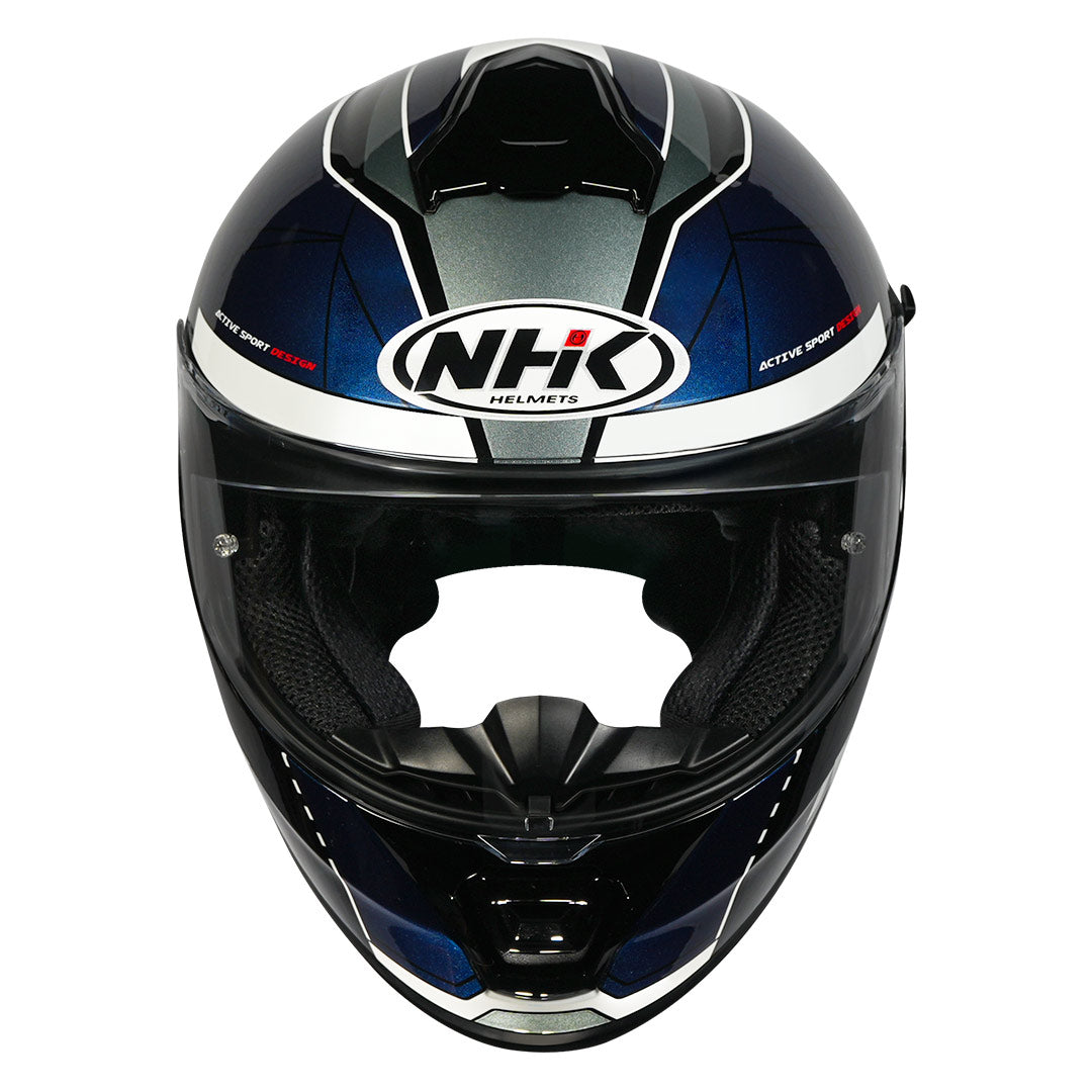 NHK K5R Triangle Helmet blue front