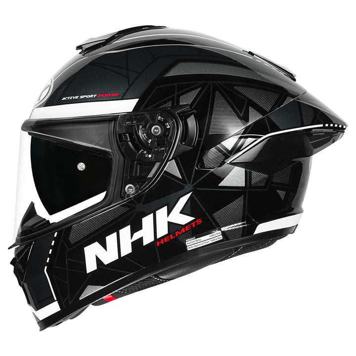 NHK K5R Triangle Helmet silver side