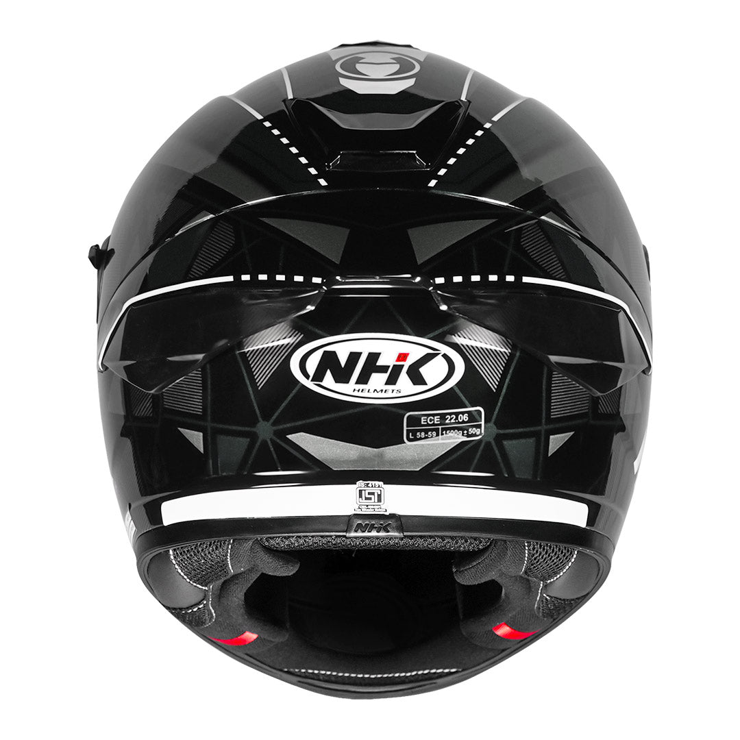 NHK K5R Triangle Helmet silver back