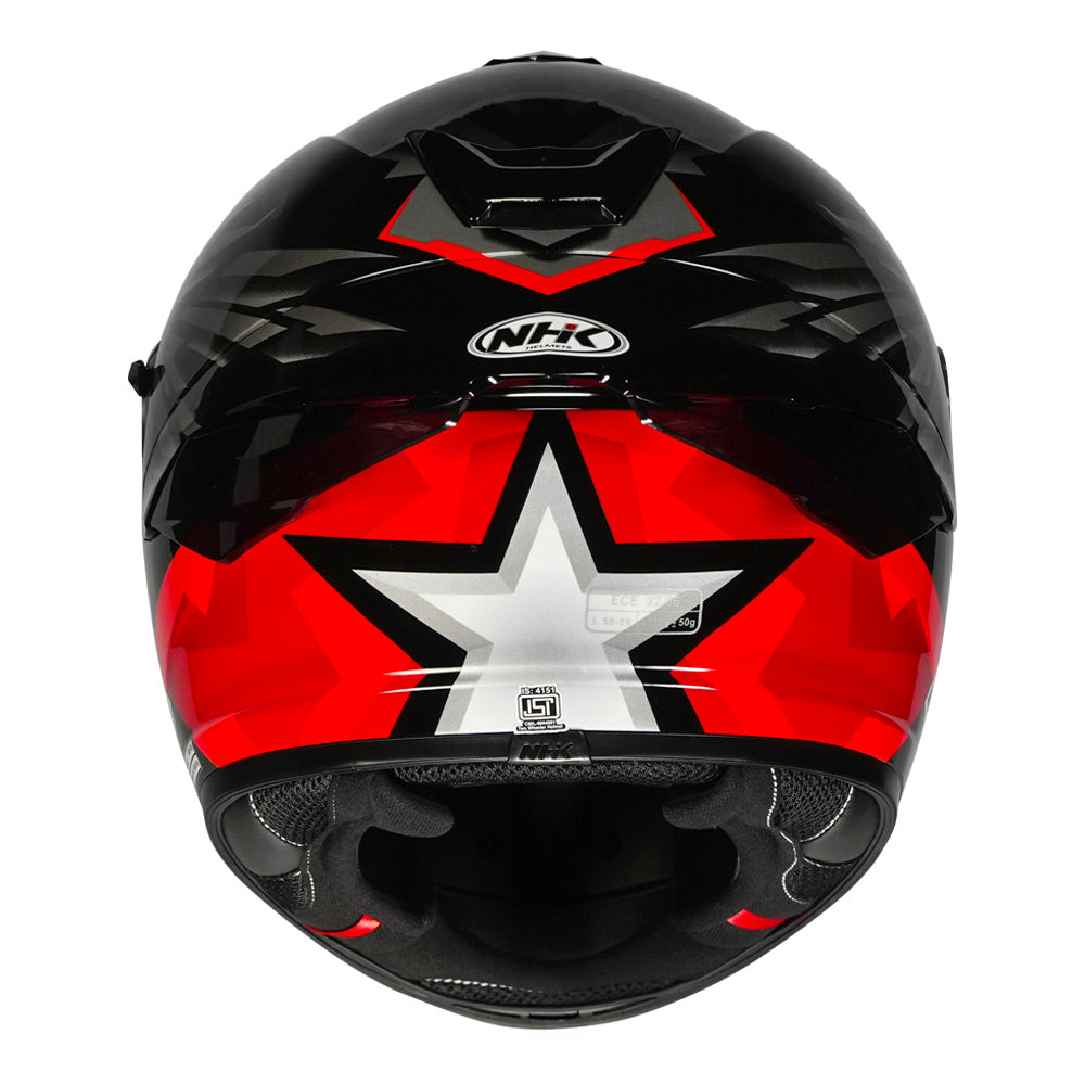 NHK K5R Wingstar Helmet red back