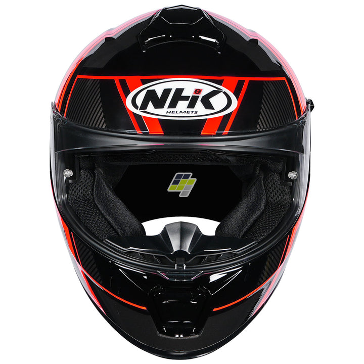NHK K5R Fader Helmet black red front