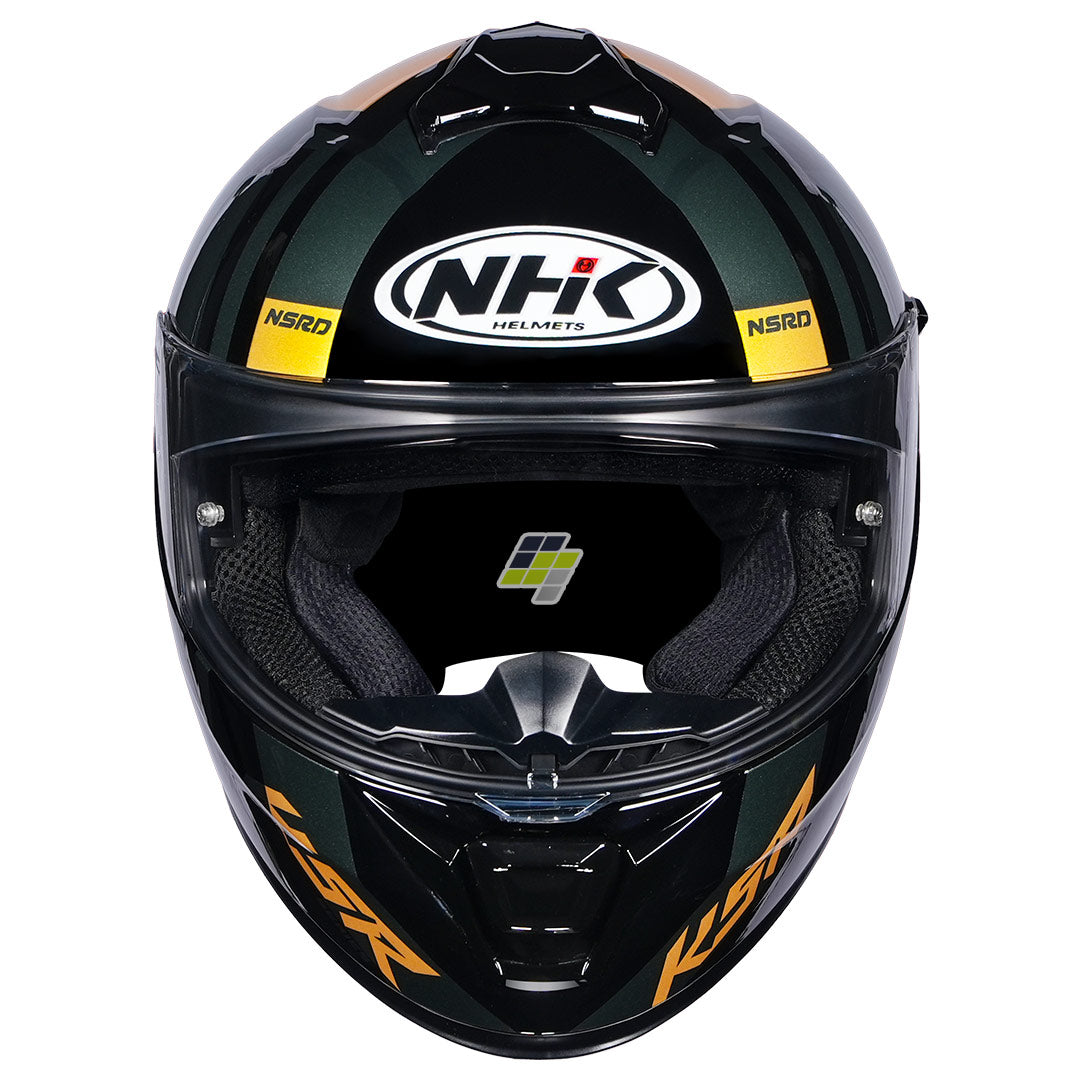 NHK K5R Shield Helmet black yellow front