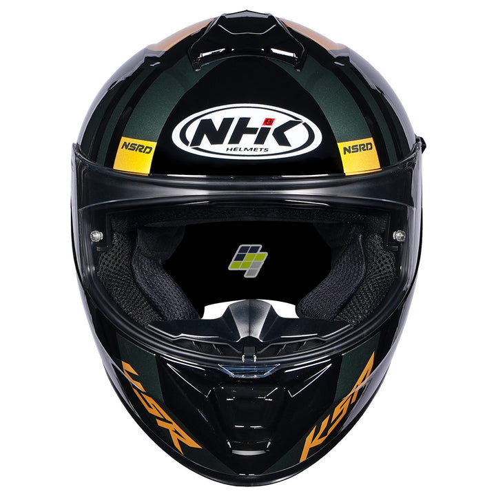NHK K5R Shield Helmet black yellow front