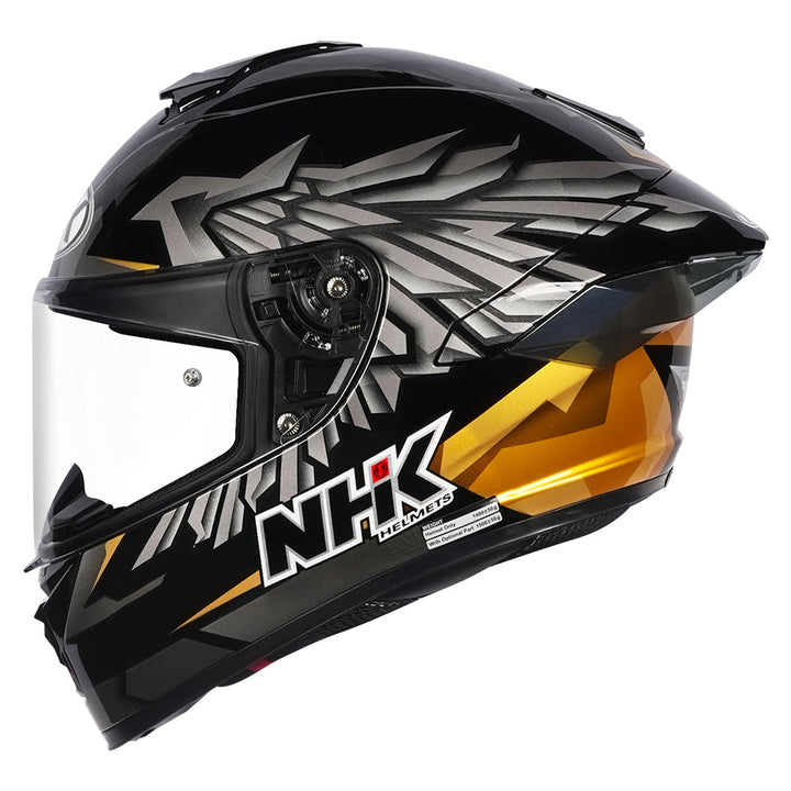 NHK K5R Wingstar Helmet gold side