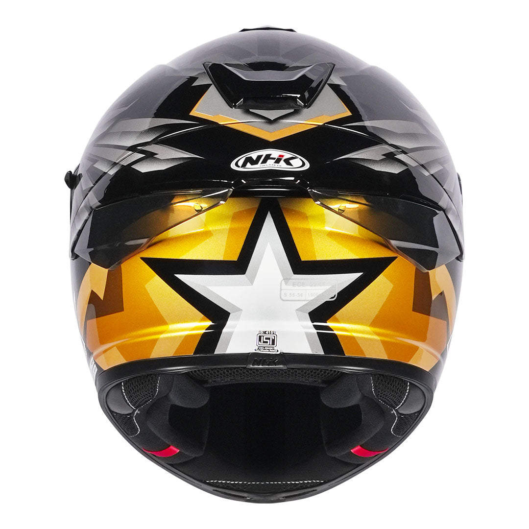 NHK K5R Wingstar Helmet gold back