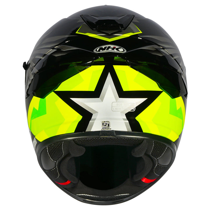 NHK K5R Wingstar Helmet yellow back