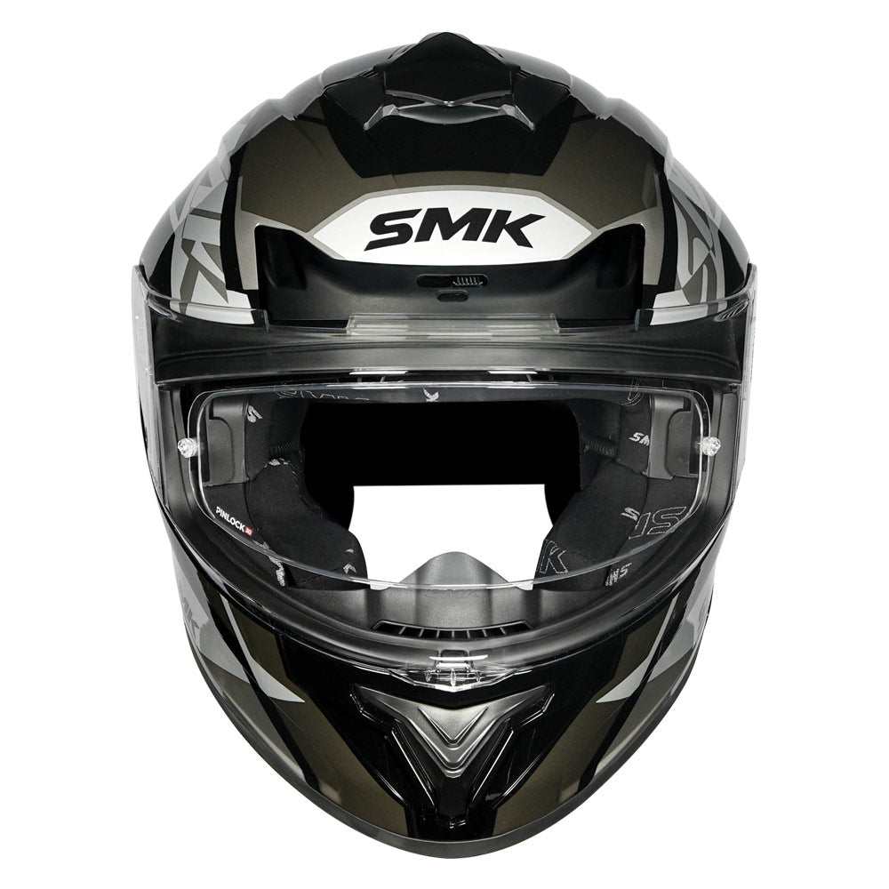 SMK Typhoon Style Helmet grey front