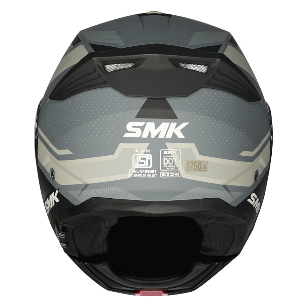 SMK Gullwing Super Tour Modular Helmet back