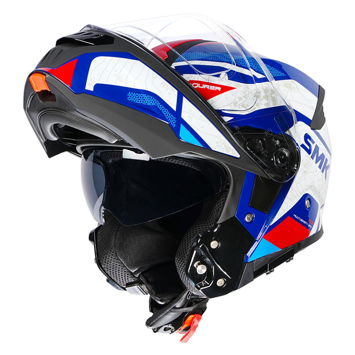 SMK Gullwing Navigator Modular Helmet blue