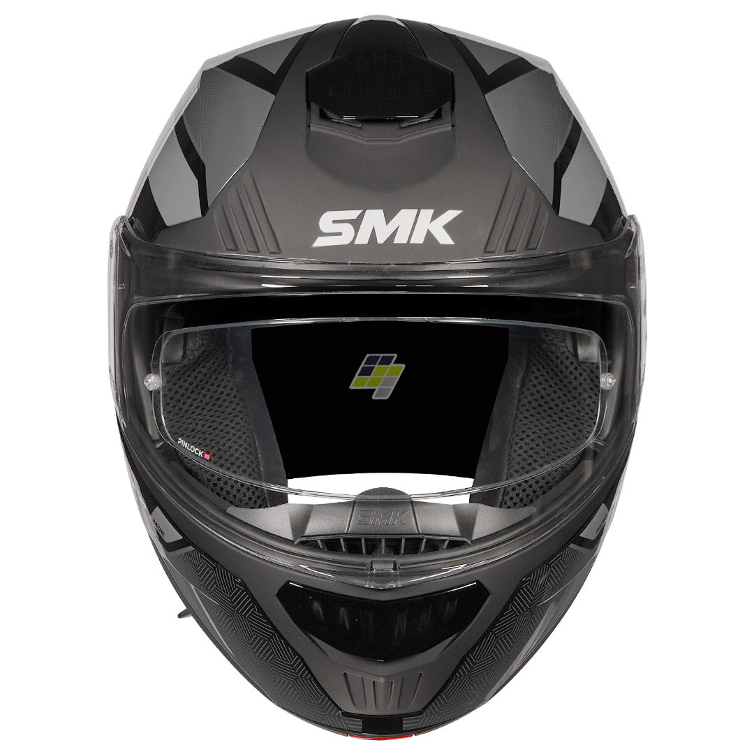 SMK Gullwing Sonic Modular Helmet Grey front