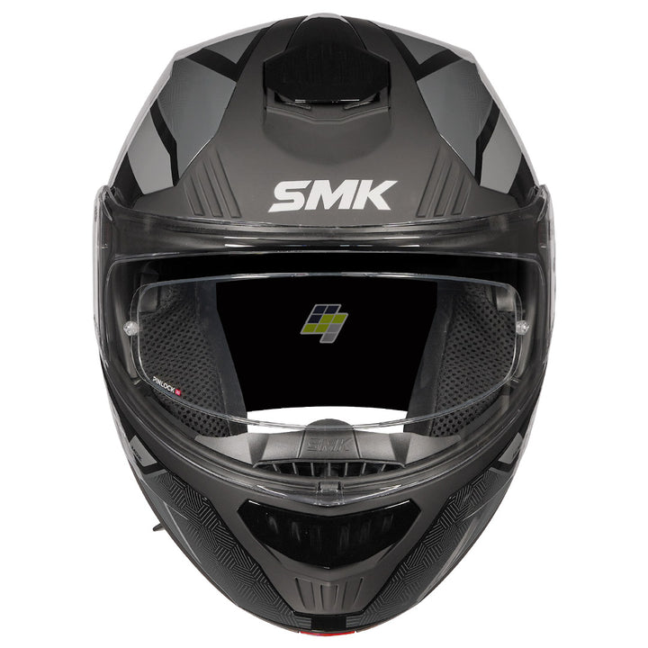 SMK Gullwing Sonic Modular Helmet Grey front