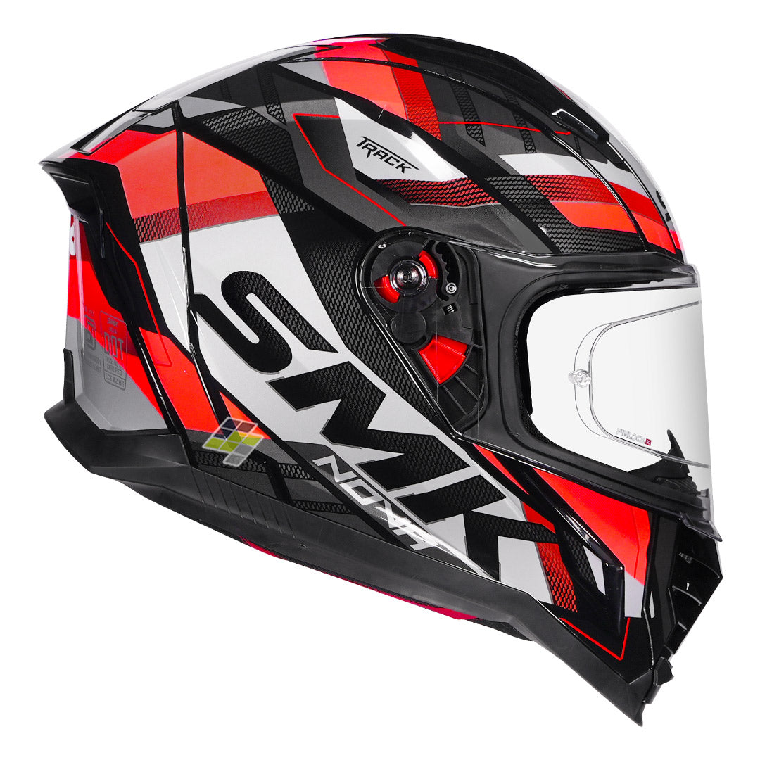 SMK Nova Track Helmet gloss red