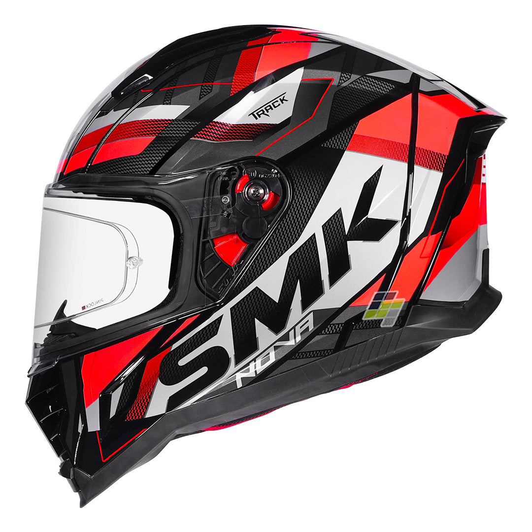 SMK Nova Track Helmet gloss red side