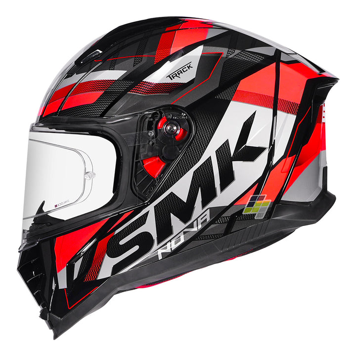 SMK Nova Track Helmet gloss red side