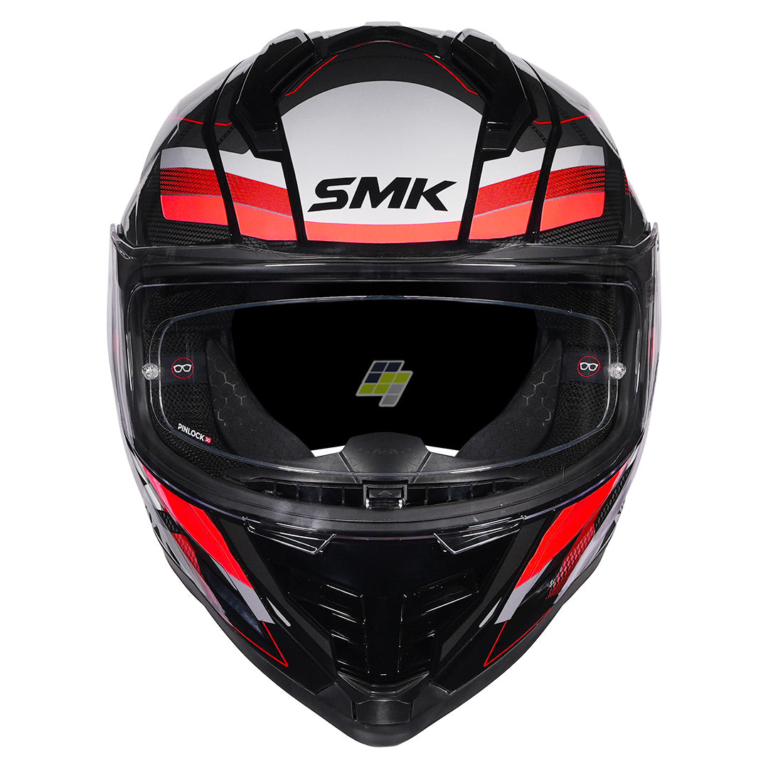 SMK Nova Track Helmet gloss red front