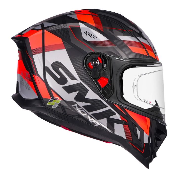 SMK Nova Track Helmet matt red