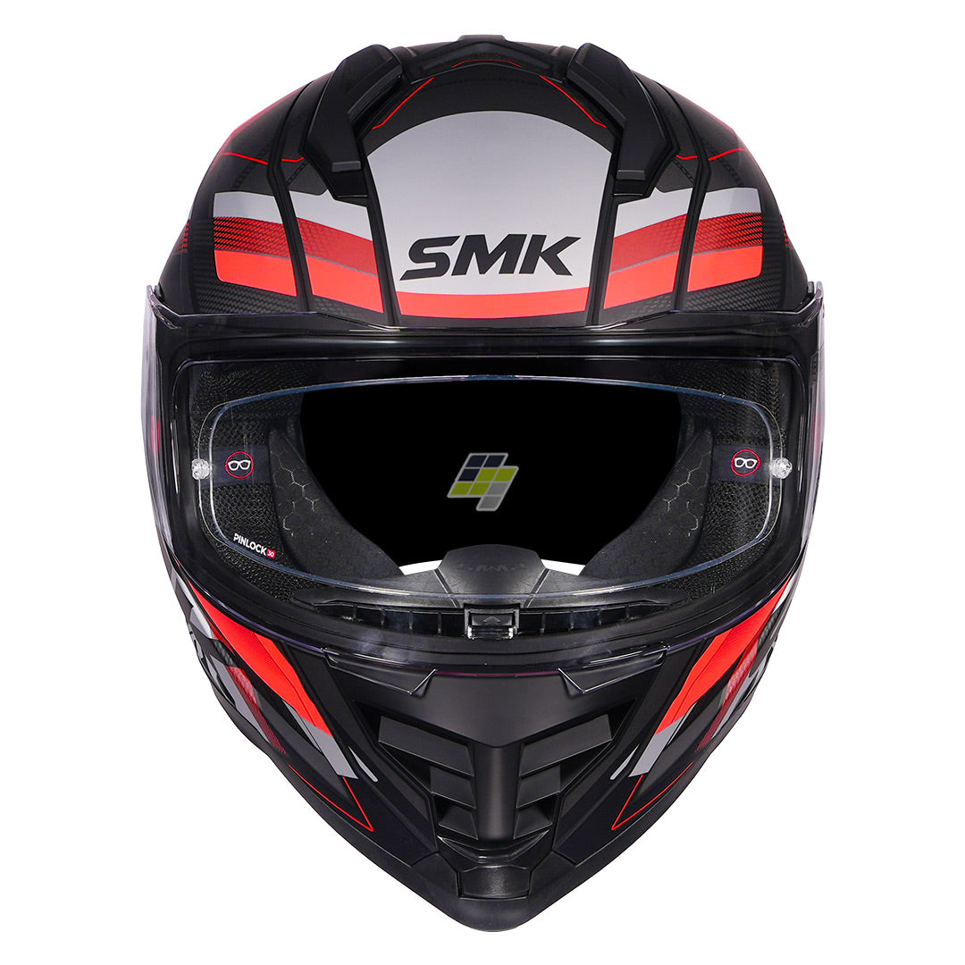 SMK Nova Track Helmet matt red front