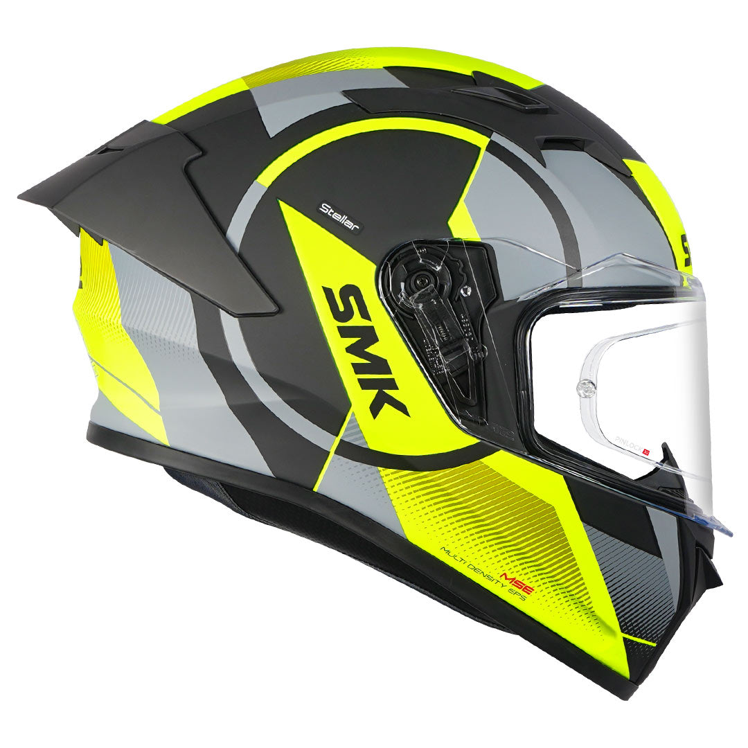 SMK Stellar Sports Faro Helmet fluorescent yellow