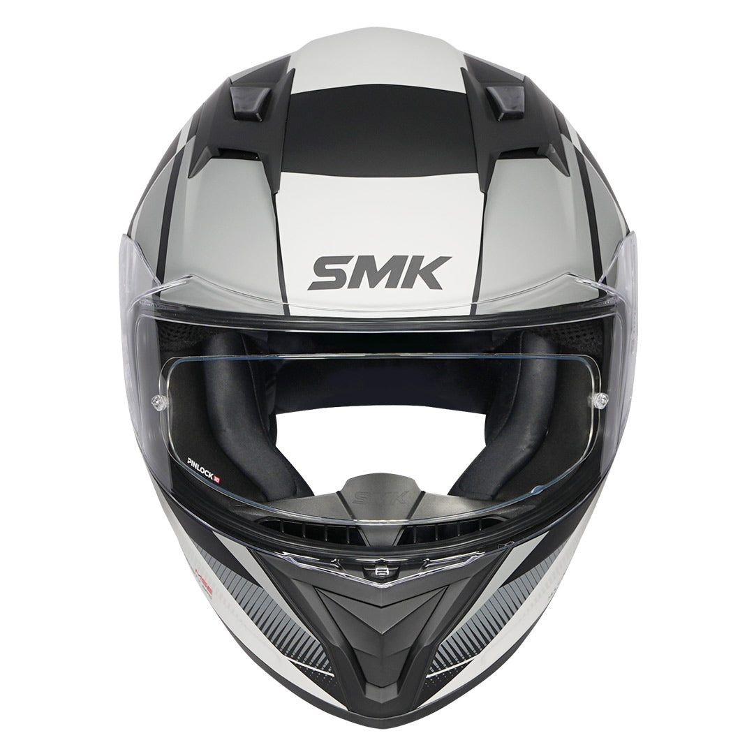 SMK Stellar Sports Faro Helmet grey front