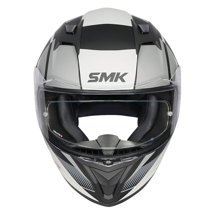 SMK Stellar Sports Faro Helmet grey front